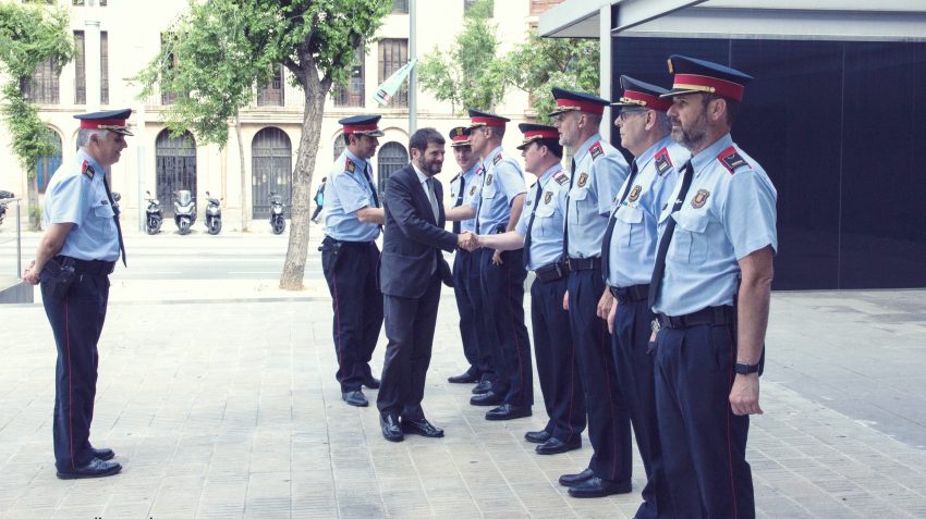 Mossos d'Esquadra a l'acte del cos en la comissaria de Sant Andreu / MOSSOS D'ESQUADRA