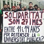 Posada en llibertat del veí de Sant Andreu a la Ciutat de la Justícia / @SOM27IMES