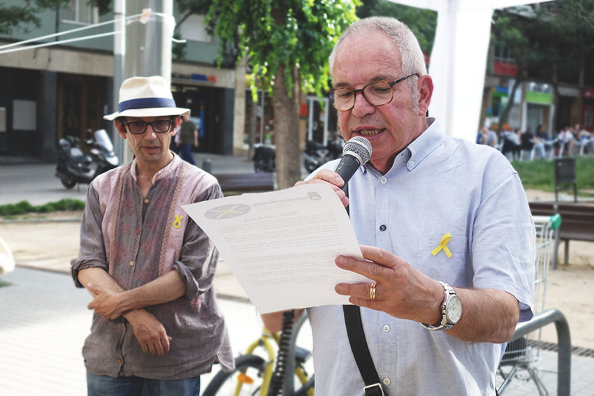 Lectura del manifest per part de Santi Serra / DGM