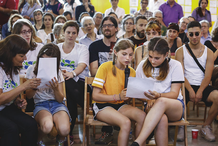 Alumnes de l'Escola Can Fabra demanen més zones verdes / AJUNTAMENT DE BARCELONA