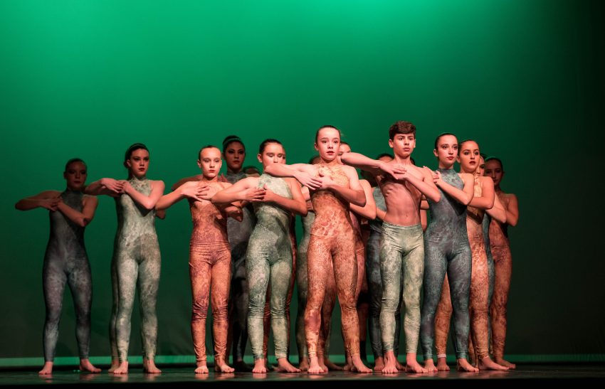 El grup de l'Escola de Dansa Spin, interpretant la coreografia / MWFotografía